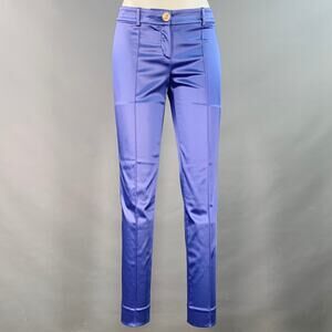 GIANNI VERSACE Size 4 Purple Acetate Blend Slim Tapered Dress Pants